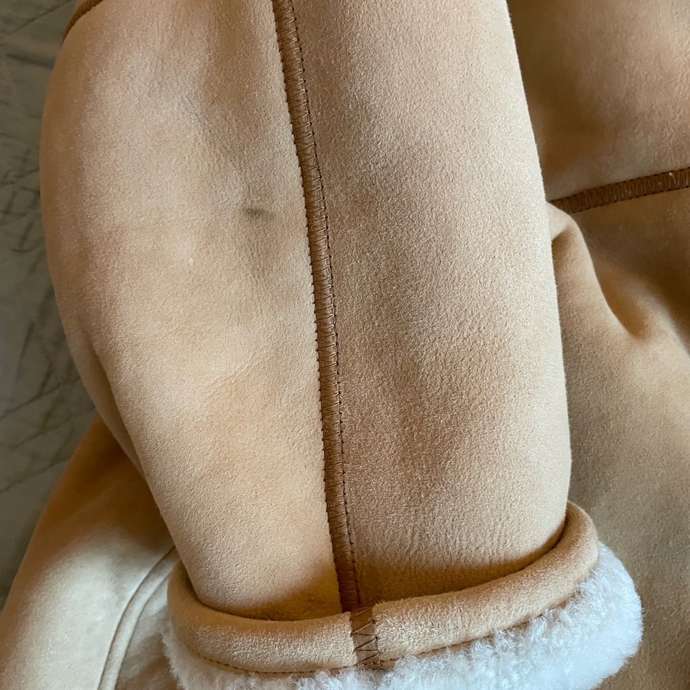 Madewell Suede Oversized Long Jacket (Shearling Coat) Size M NWD $950 NT638 - Picture 14 of 16